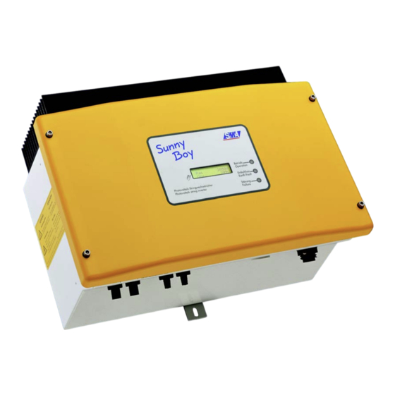 SMA Sunny Boy 1700 Installationsanleitung