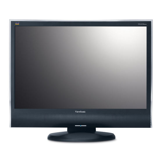 ViewSonic VG2230wm Bedienungsanleitung