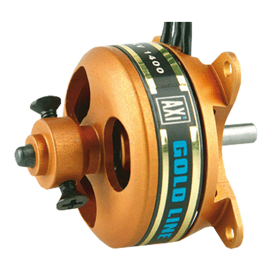 MODEL MOTORS AXI serie Bedienungsanleitung