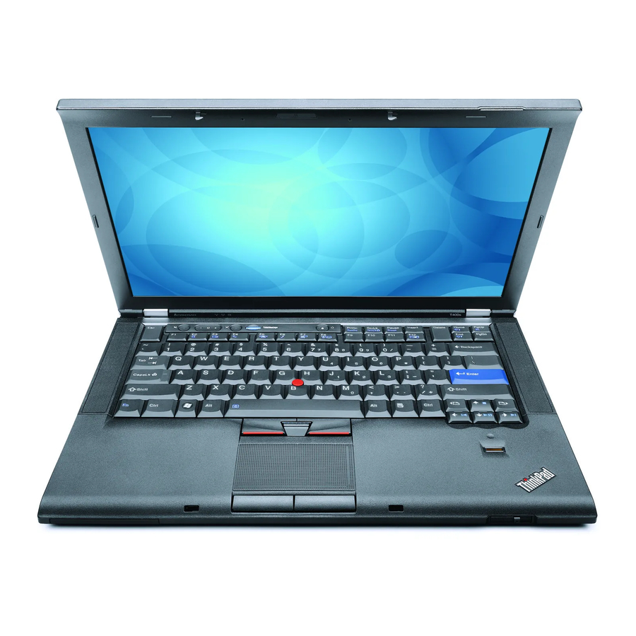 Lenovo ThinkPad T400s Service Und Fehlerbehebung