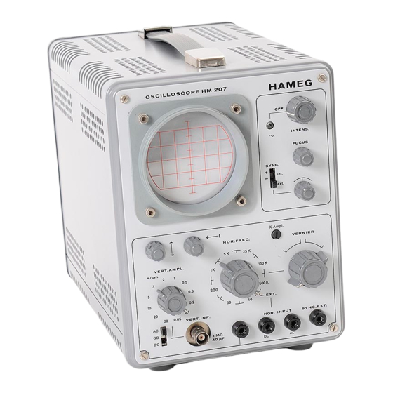 Hameg HM 207 Bauanleitung