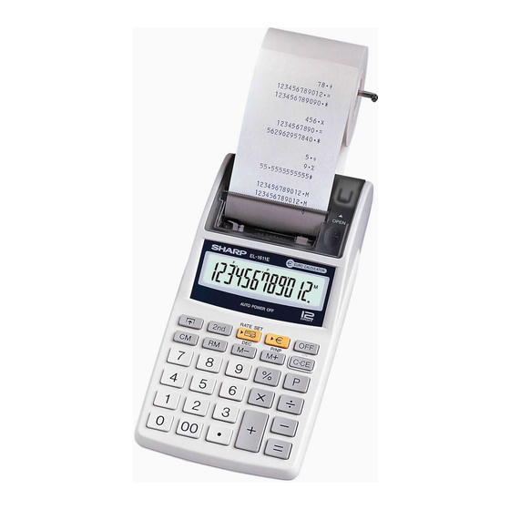 Sharp EL-1611E Bedlenungsanleitung