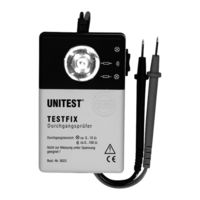 Unitest Testfix elektronik Bedienungsanleitung