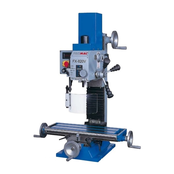 Promac FX-820V Bedienungsanleitung