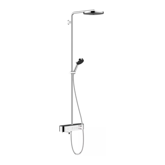 HANSGROHE Showerpipe 260 1jet 24230000 Gebrauchsanleitung, Montageanleitung