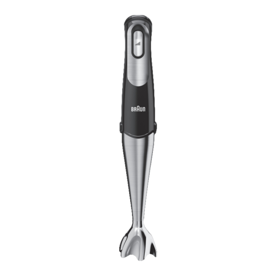 Braun MultiQuick 7 Typ 4199 Gebrauchsanweisung