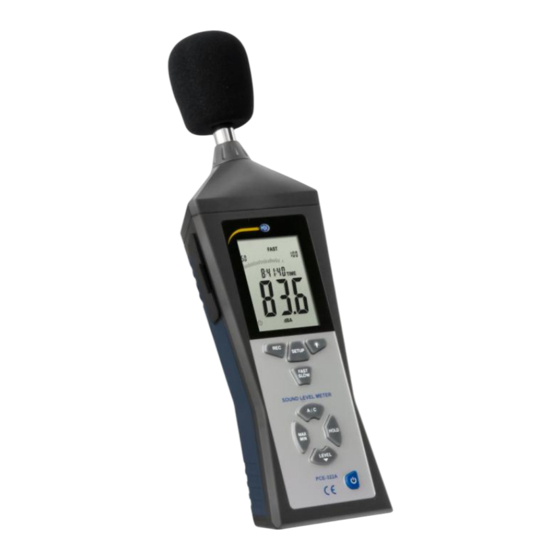 PCE Instruments 322A Bedienungsanleitung