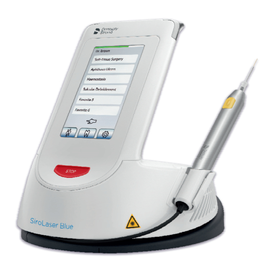 Dentsply Sirona SiroLaser Blue Gebrauchsanweisung