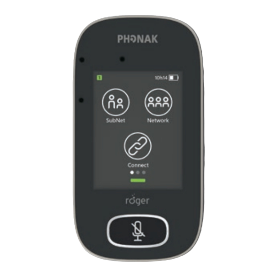 Phonak Roger Touchscreen Mic Gebrauchsanweisung