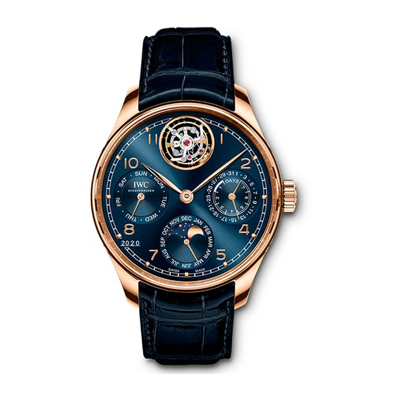 iwc PORTUGIESER PERPETUAL CALENDAR TOURBILLON Bedienungsanleitung