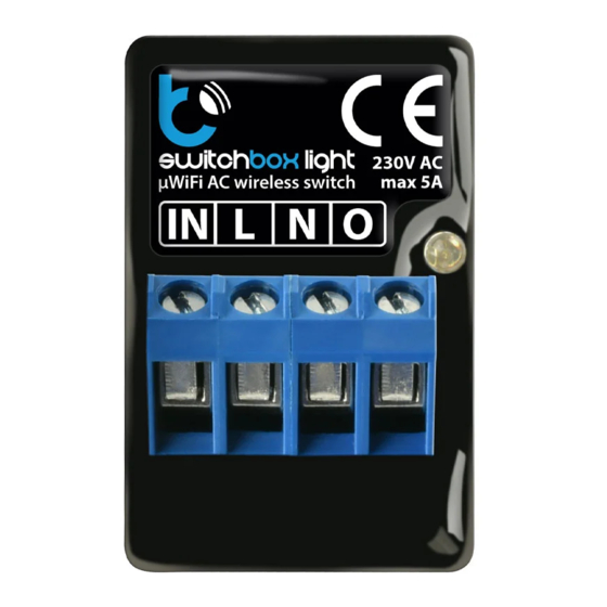 blebox switchBox light Gebrauchsanleitung