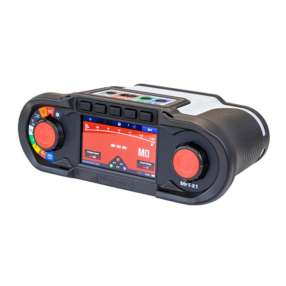 Megger MFT-X1 Bedienungsanleitung
