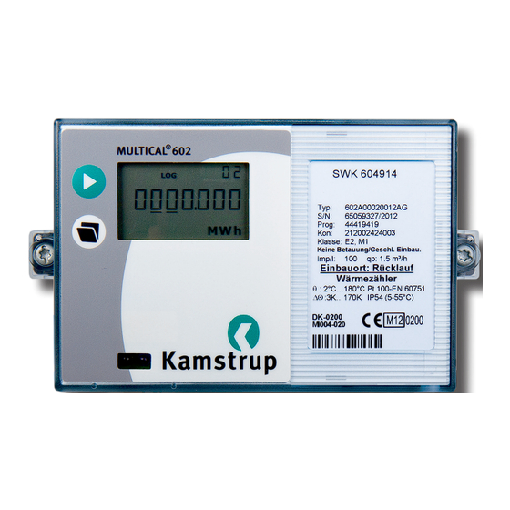 NZR Multical 602 Installationsanleitung