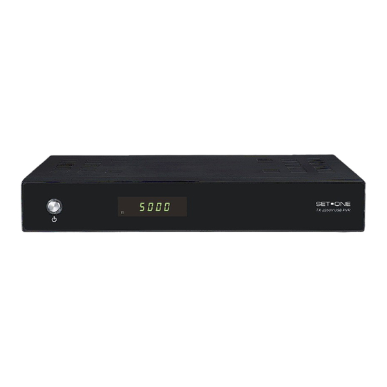 SetOne TX-2250 USB PVR Bedienungsanleitung