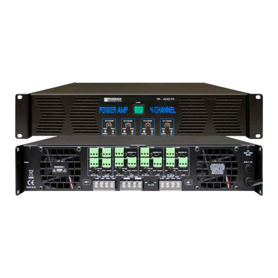 Phoenix PA-4240 FX Bedienungsanleitung