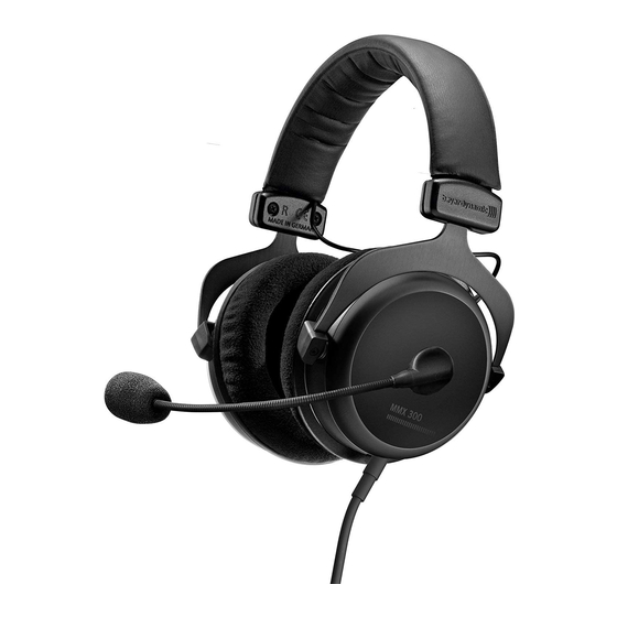 Beyerdynamic MMX 300 Kurzanleitung