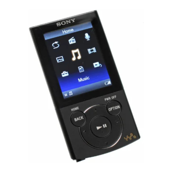 Sony Walkman NWZ-E443 Bedienungshandbuch