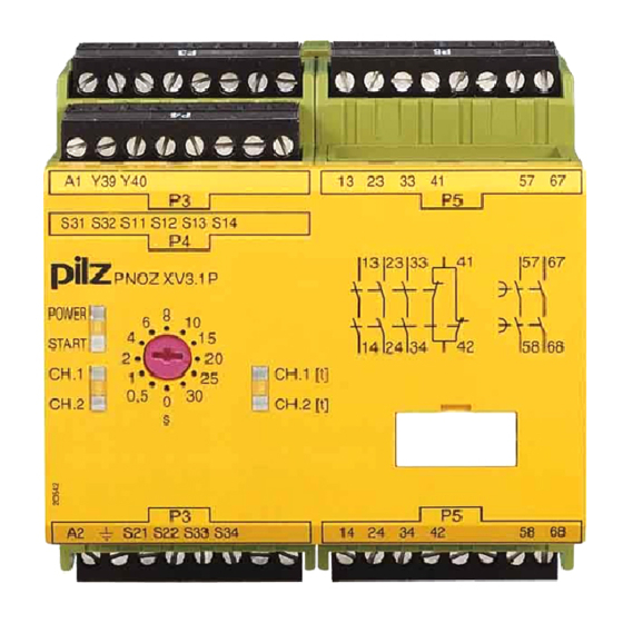 Pilz PNOZ XV3.1P Betriebsanleitung