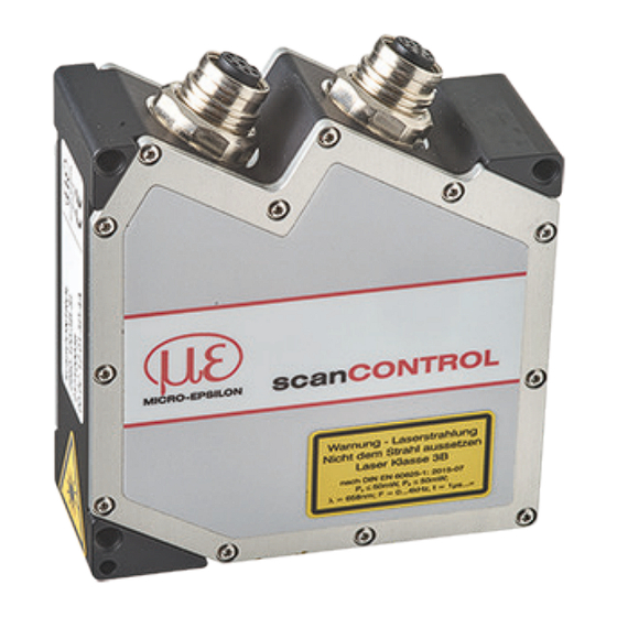 MICRO-EPSILON scanCONTROL 29 0 Serie Montageanleitung