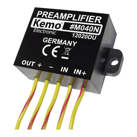 Kemo M040N Anschlussplan
