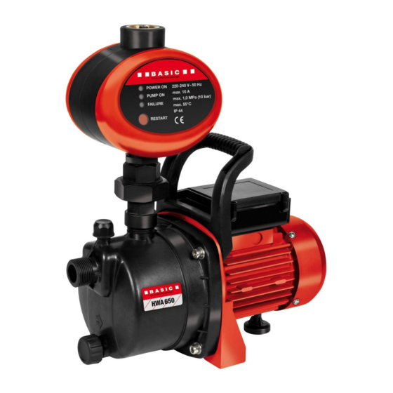 Basic HWA 650 Originalbetriebsanleitung