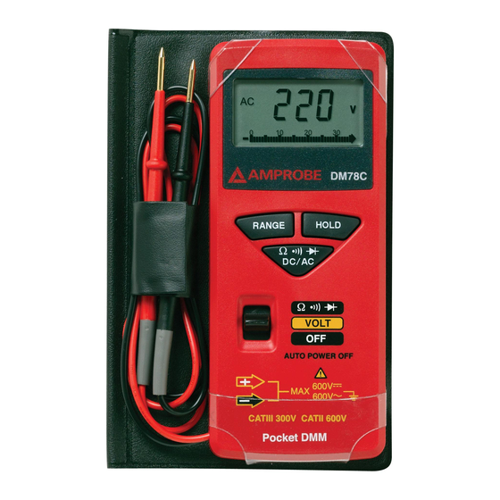 Amprobe DM78C Bedienungshandbuch