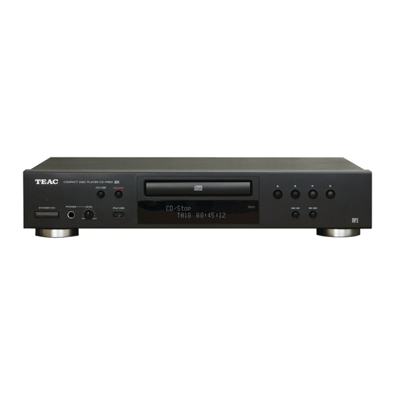 Teac CD-P650 Bedienungsanleitung