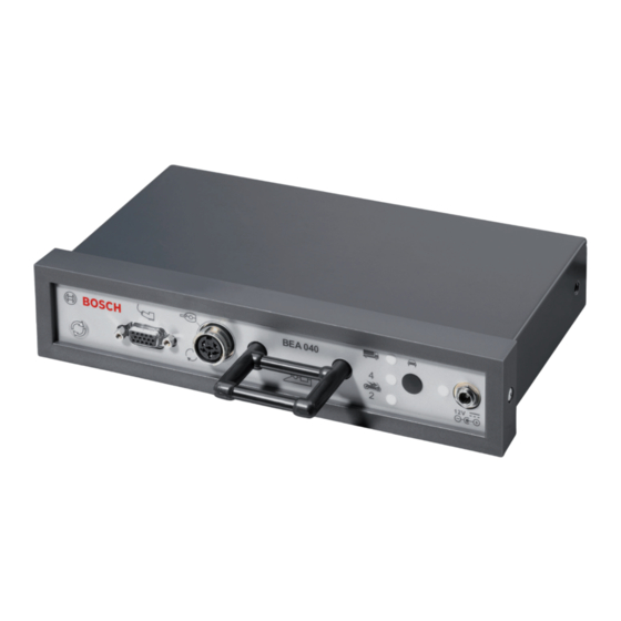 Bosch BEA 040 Originalbetriebsanleitung