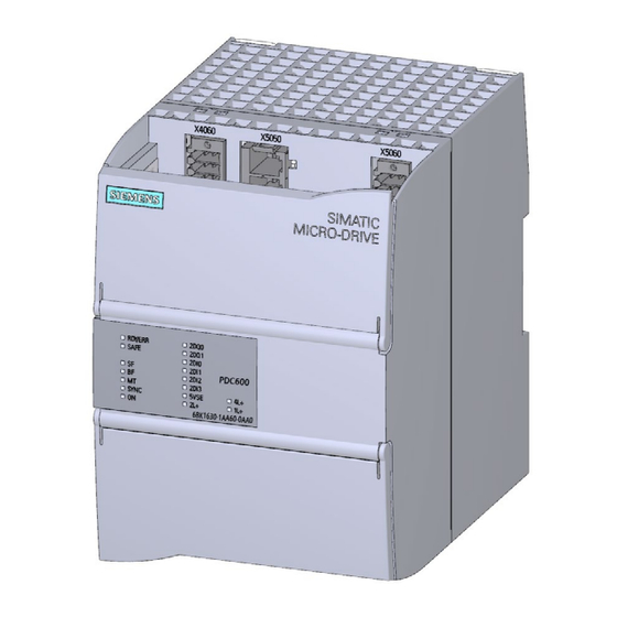 Siemens SIMATIC MICRO-DRIVE PDC600 Gerätehandbuch
