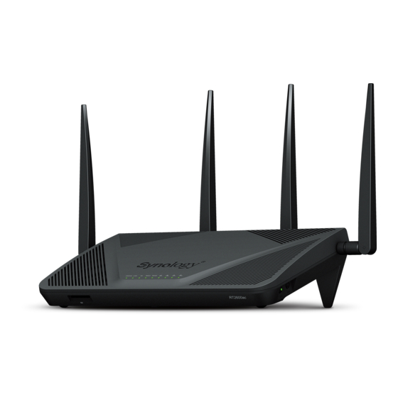 Synology RT2600ac Installationsanleitung