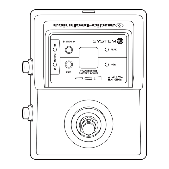Audio-Technica System 10 Installations- Und Betriebsanweisungen