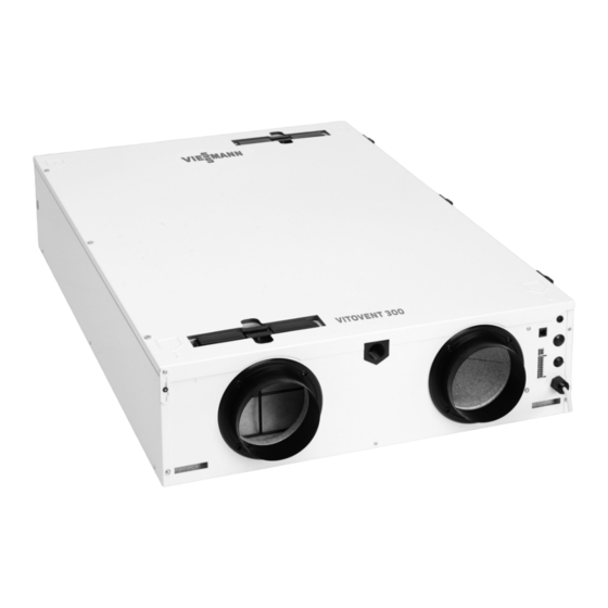 Viessmann Vitovent 300-C Typ H32S B150 Montage- Und Serviceanleitung