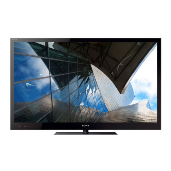 Sony Bravia KDL-65HX92 Serie Bedienungsanleitung