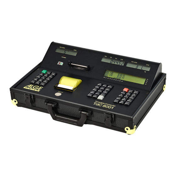 ALGE-Timing TdC 8001 Handbuch