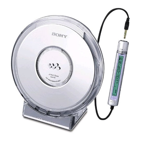 Sony d-ne1 Bedienungsanleitung