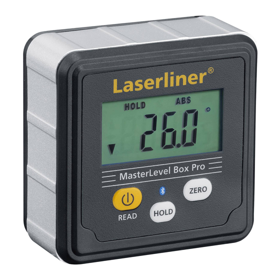 LaserLiner MasterLevel Box Pro Bedienungsanleitung