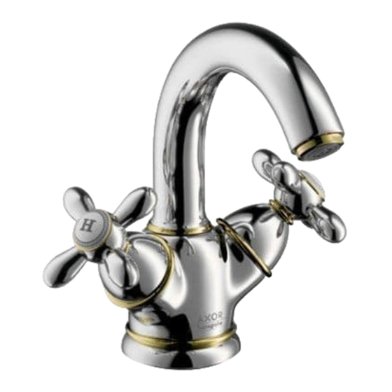 HANSGROHE AXOR Carlton 17030 series Montageanleitung