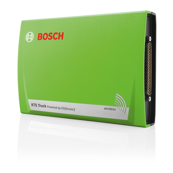 Bosch KTS Truck Handbücher