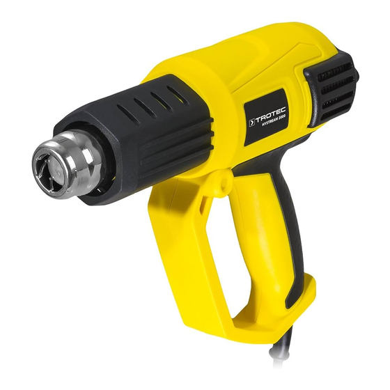 Trotec Hystream 2000 Bedienungsanleitung