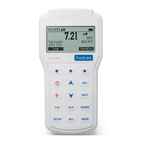 Hanna Instruments HI9816 Handbücher