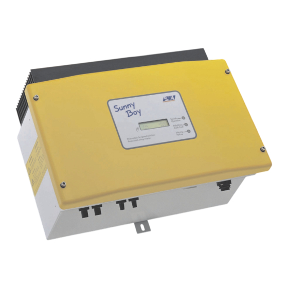 SMA Sunny Boy 2500 Technische Beschreibung