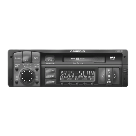 Grundig Advance CC Serviceanleitung