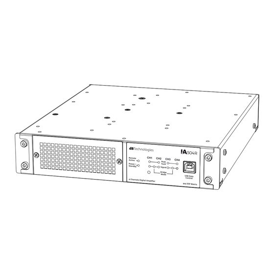 dB Technologies IA504R Bedienungsanleitung