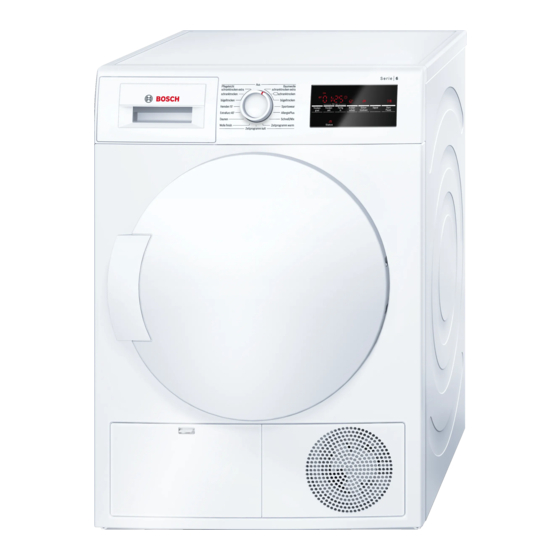 Bosch WTG84400 Gebrauchs- Und Aufstellanleitung