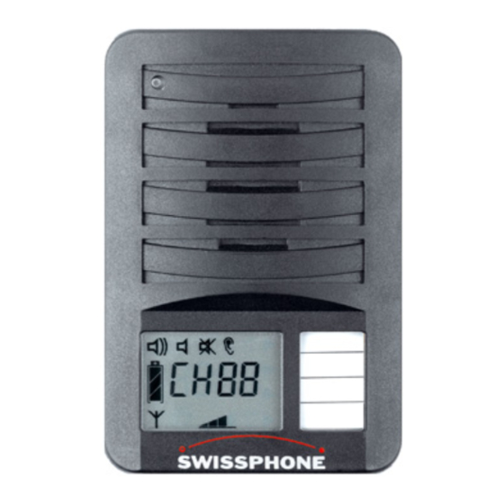 SwissPhone RE429 Quattrino Handbücher