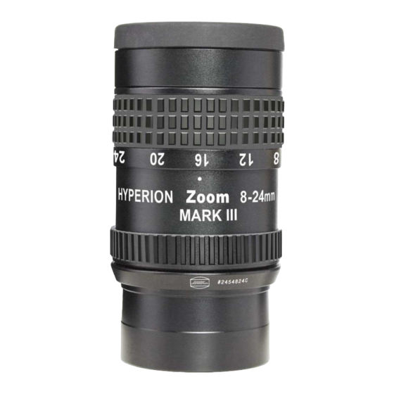 Baader Planetarium HYPERION ClickStop Zoom Mark III Handbuch