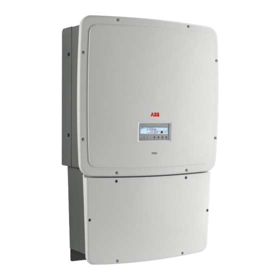 ABB TRIO-XX.X-TL-OUTD-S1J-400 serie Kurzanleitung