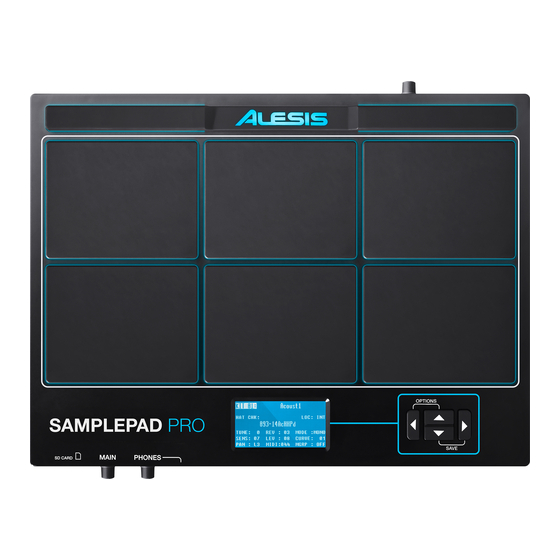 Alesis SAMPLEPAD PRO Benutzerhandbuch