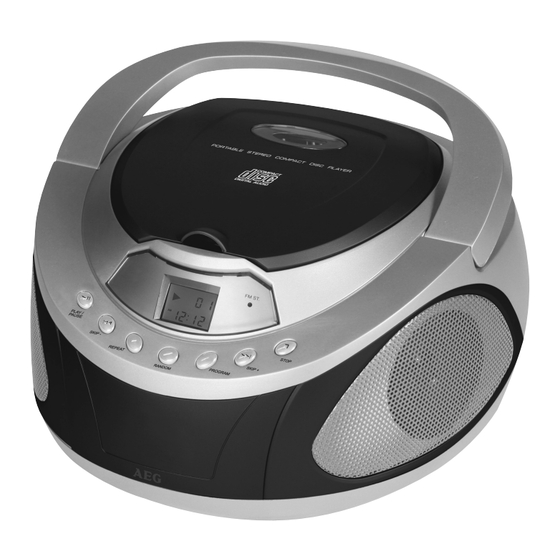 AEG SR 4320 CD Bedienungsanleitung