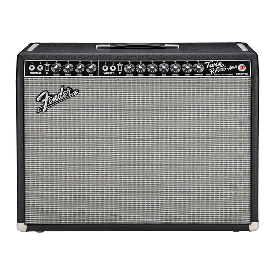 Fender 65 Twin Reverb Handbücher